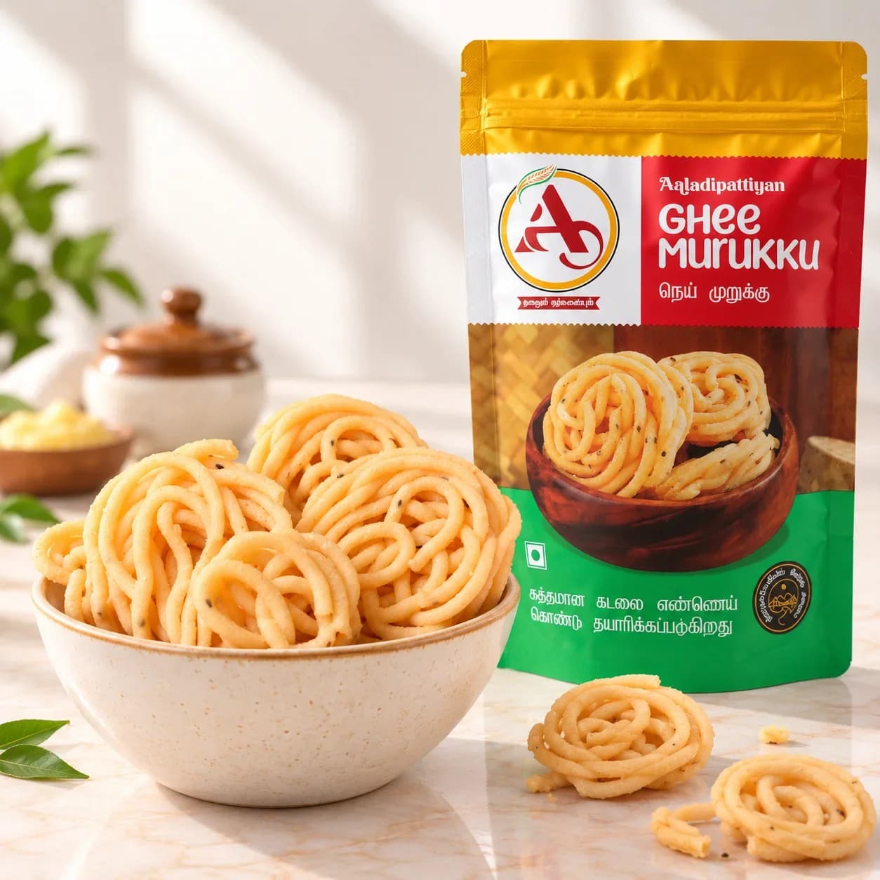 Ghee Murukku - Authentic Indian Sweets | Aaladis (1)