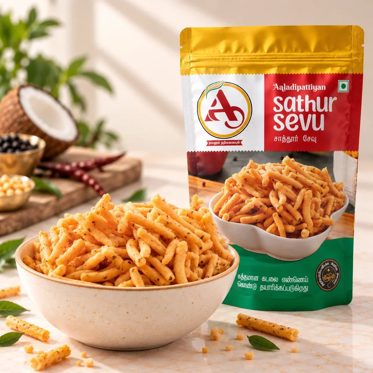 Sattur Chinna Sevu - Authentic Indian Sweets | Aaladis (1)